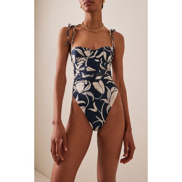 Agua by Agua Bendita Rábano Flora Two-Tone One-Piece Swimsuit - S - Picture 3 of 5